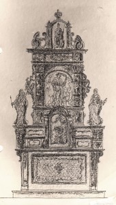 6. Entwurf zur Neugestaltung des Altars von Carl Walter zu Trier